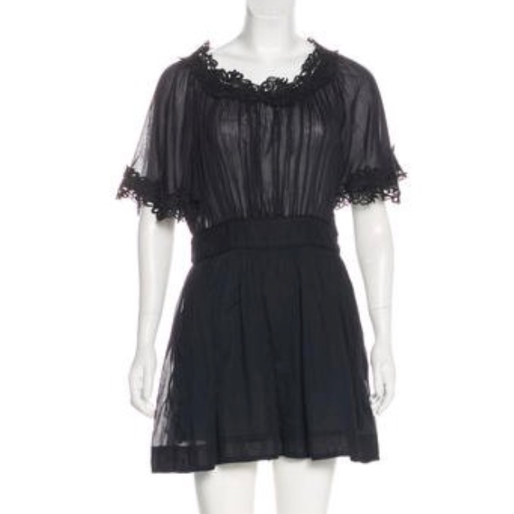 ÉTOILE ISABEL MARANT PLEATED MINI DRESS - M